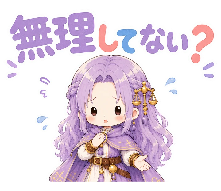 リブラの無理してない？スタンプ